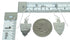 Turquoise Silver Bear Arrowhead Hook Dangle Earrings YX78848